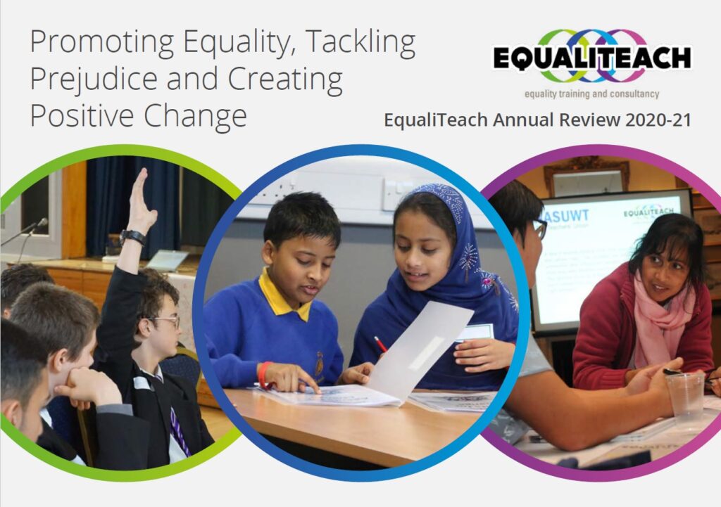 Front cover of EqualiTeach Annual Review 2020 -2021