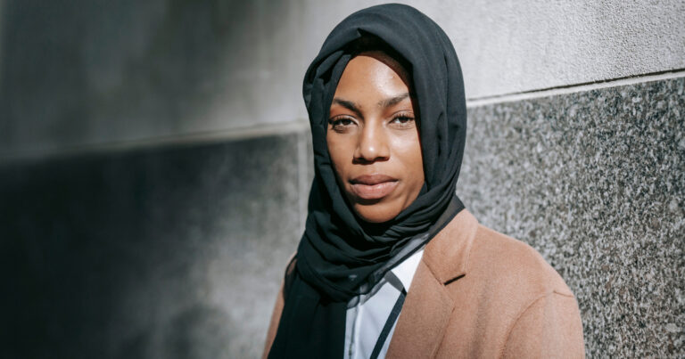 A photo of a Black Muslim Woman